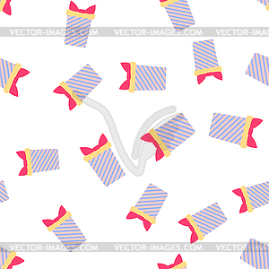 Cute party presents seamless pattern - vector clipart / vector image