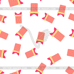 Cute party presents seamless pattern - vector image