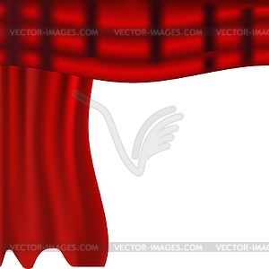  Red curtains. Scenes - royalty-free vector image