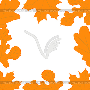 Background of yellow autumn leaves with place for - vector clip art