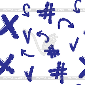Arrows, hashtags icons, of Set of different shapes - vector image