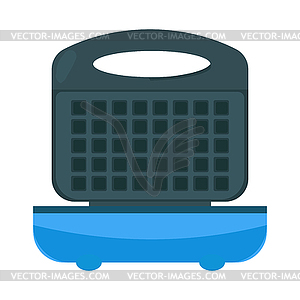 Waffle-iron for making Belgian waffles. . Isolate - vector clipart