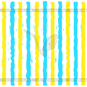 Paint Lines. Yellow and blue vertical stripes - vector EPS clipart