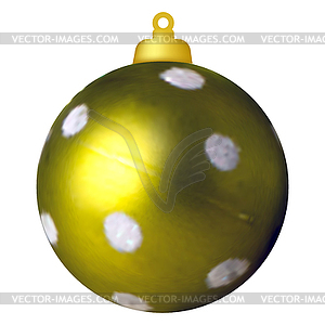 Christmas ball on tree. Christmas decoration. image - royalty-free vector image