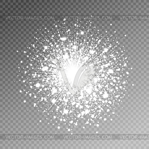 Firework salute magic light effect stars burst on - vector clipart