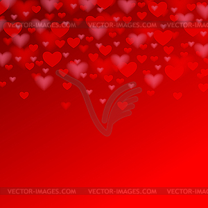 День Святого Валентина фон с красным сердцем для вашего - изображение в векторе / векторный клипарт