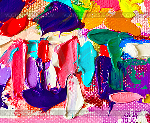 Abstract oil painting - vector clip art