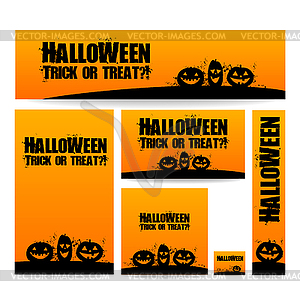 Halloween banner - vector clipart