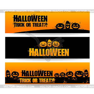 Halloween banner - vector clipart