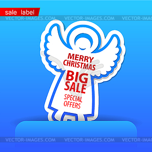 Merry Christmas sale - stock vector clipart