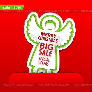 Merry Christmas sale - vector image