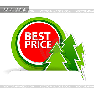 Merry Christmas sale - vector image