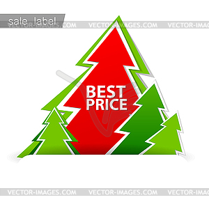 Merry Christmas sale - vector clip art