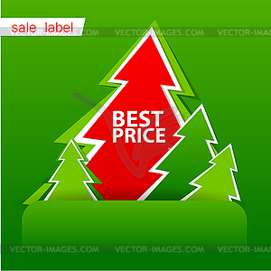 Merry Christmas sale - vector image