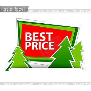 Merry Christmas sale - royalty-free vector clipart