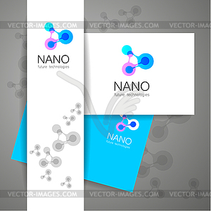 Nano logo - vector image