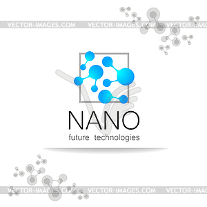 Nano logo - vector image