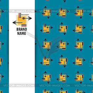 Brand name arrow - vector clipart