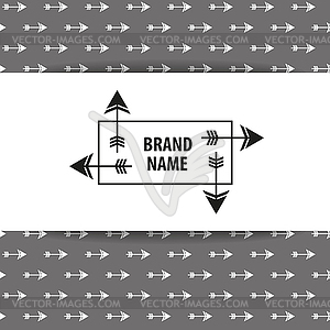 Brand name arrow - vector image