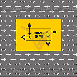 Brand name arrow - vector clip art