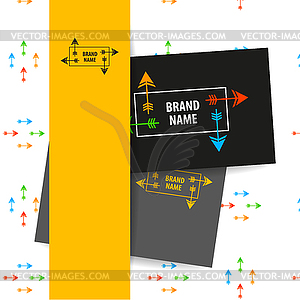 Brand name arrow - vector image