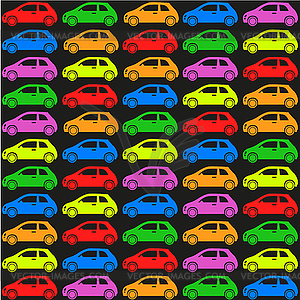 Cars pattern - vector image