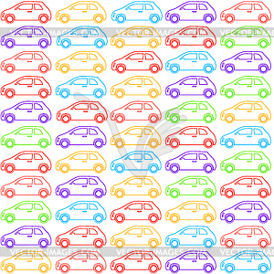 Cars pattern - vector clip art