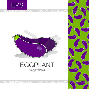 Eggplant vegetables - vector image