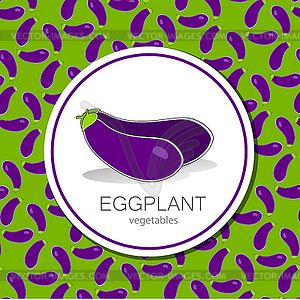 Eggplant vegetables - vector clip art