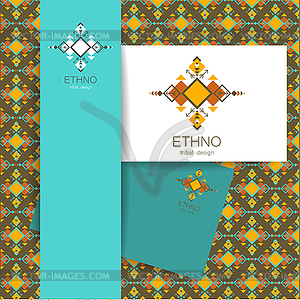 Ethno tribal design - vector image