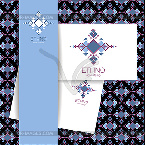 Ethno tribal design - vector image