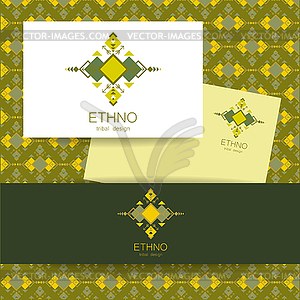 Ethno tribal design - vector image