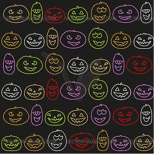 Halloween pattern - vector image