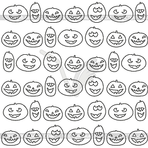 Хэллоуин шаблон - векторное изображение клипарта