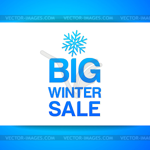 Big winter sale - vector image
