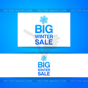 Big winter sale - vector clipart