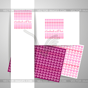 Handmade logo template - vector image
