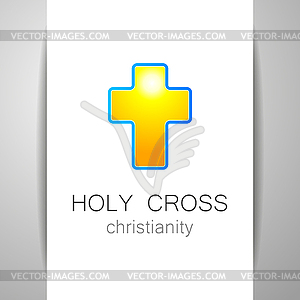 Holy cross logo - vector image