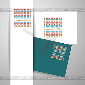 Logo handmade template - vector image