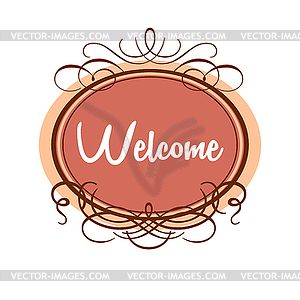 Welcome invitation template - vector image