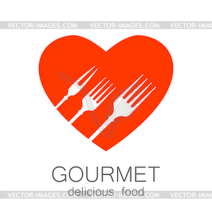 Gourmet delicious food - vector clipart