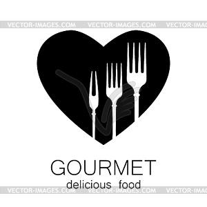 Gourmet delicious food - vector image