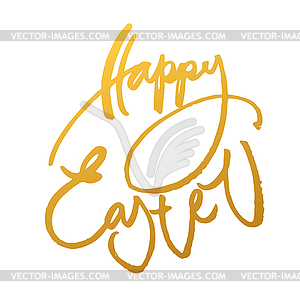 Happy easter card - vector clip art