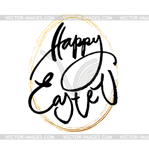 Happy easter card - vector image