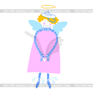 Happy love angel - vector clipart