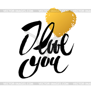 I love you - vector clipart