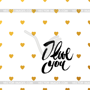 I love you template - vector EPS clipart