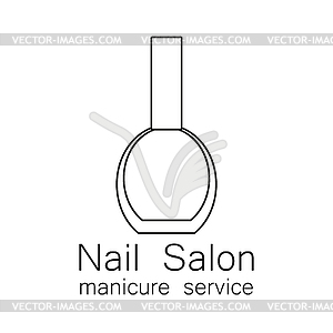 Nail salon manicure - vector clipart