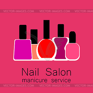 Nail salon manicure - vector EPS clipart