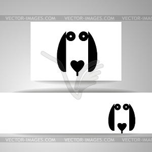 Шаблон для животных собаки - изображение в векторном формате